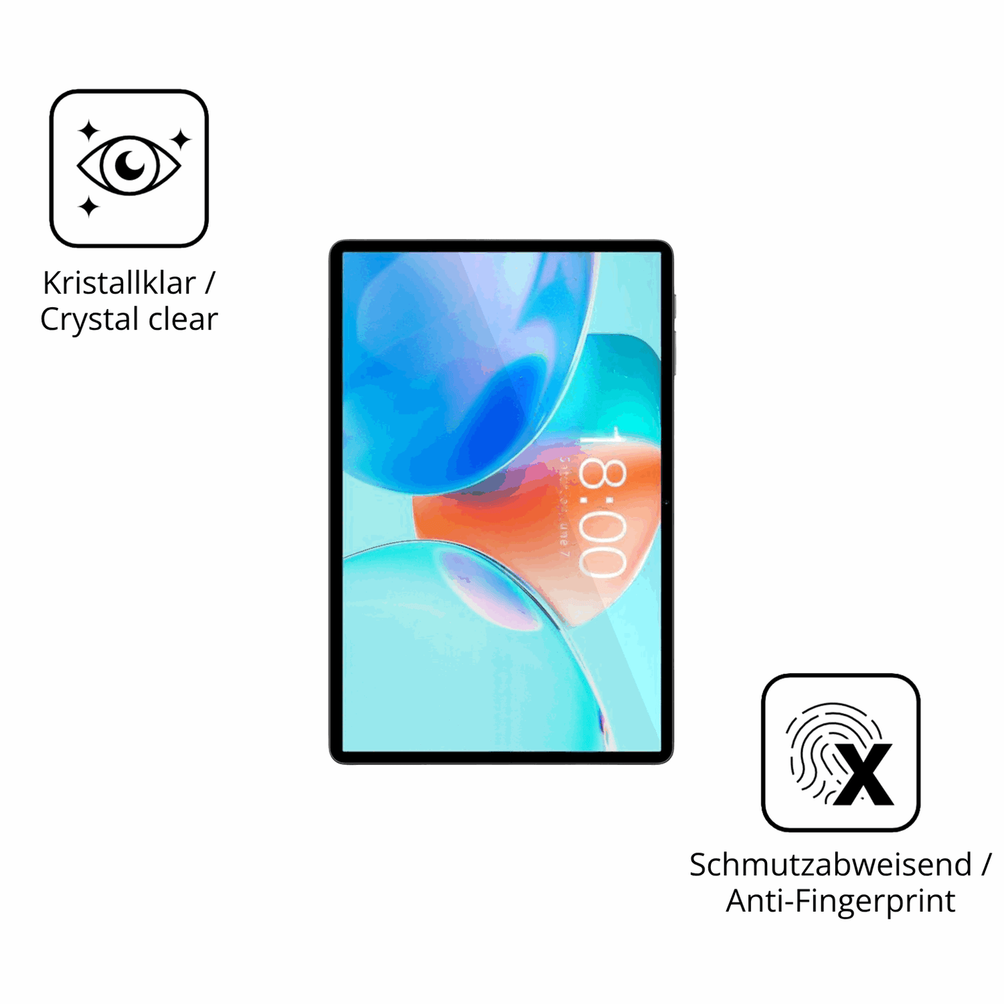 2x Screen Protector for Teclast P50T Flexible Glass 9H dipos