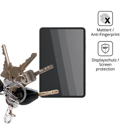 dipos Displayschutz für Tecno Megapad SE 2, mattierte Oberfläche, Blickschutzfilter und perfekter Passform