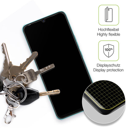 dipos Displayschutz für Tecno Spark 8C, transparente Oberfläche, perfekte Passform auch für die Rundungen