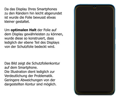 2x Schutzfolie matt für Tecno Pop 5X Display-Schutzfolie