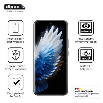 Flexible TPU-Folie passend zugeschnitten für tecnospark 40 pro plus, mit Privatsphäre-Schutz durch Sichtschutz-Folie