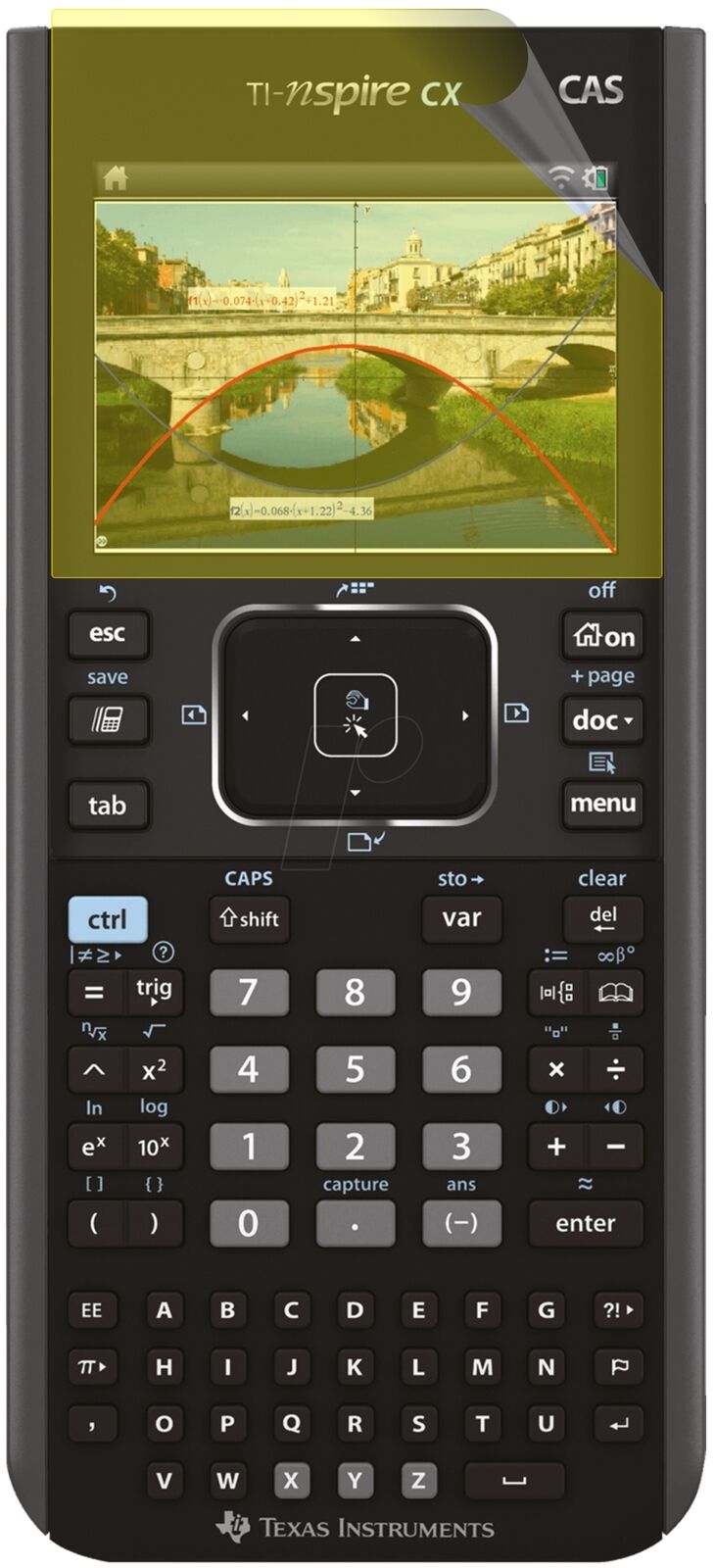 dipos Displayschutz für Texas Instruments TI Nspire CX Taschenrechner, transparente Oberfläche, geringe Dicke und perfekte Passform
