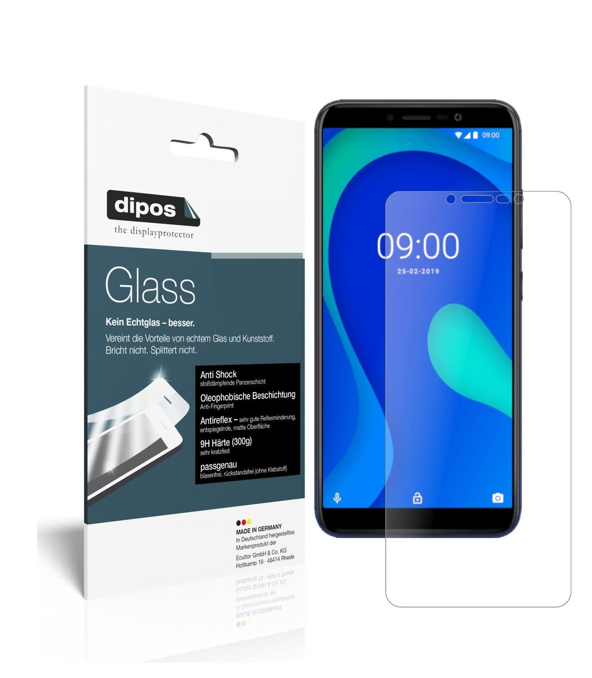 dipos 1x 9H Matte Screen Protector for Wiko Y80
