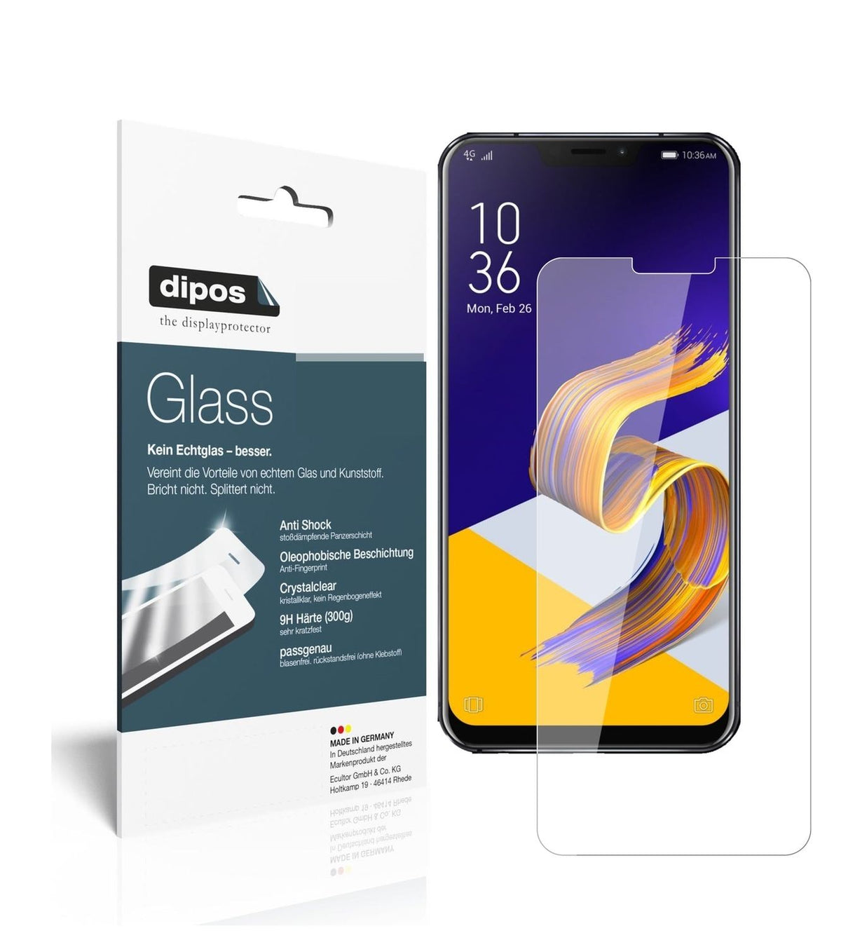 1x 9H Screen Protector for Asus Zenfone 5Z ZS620KL