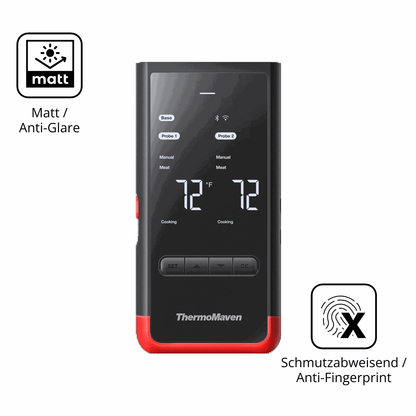 Dünne und entspiegelnde Folie passend zugeschnitten für ThermoMaven P2