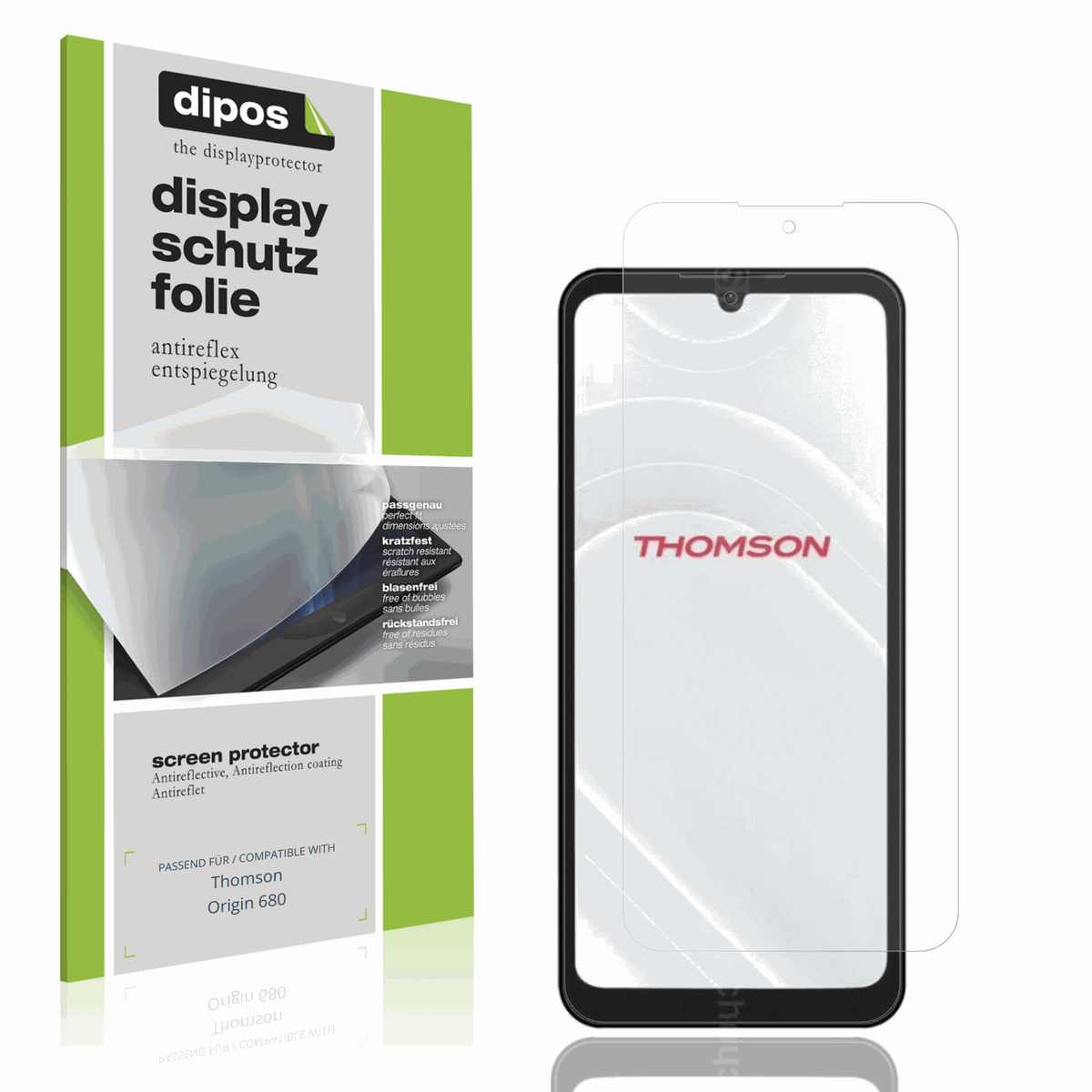 4x Screen Protector for Thomson Origin 680 Protection Anti Glare dipos