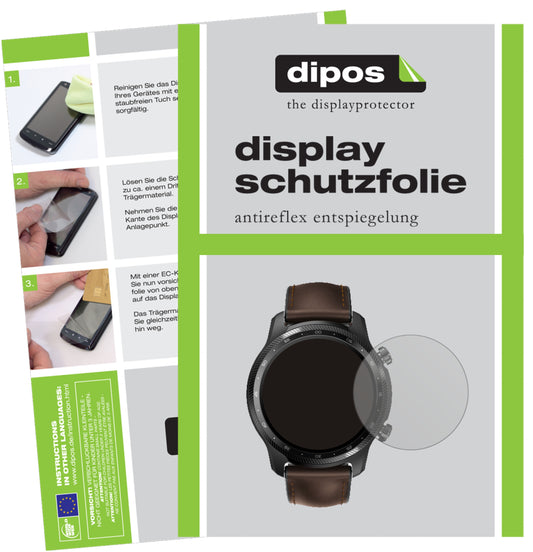 2x Schutzfolie matt für TicWatch Pro X Display-Schutzfolie