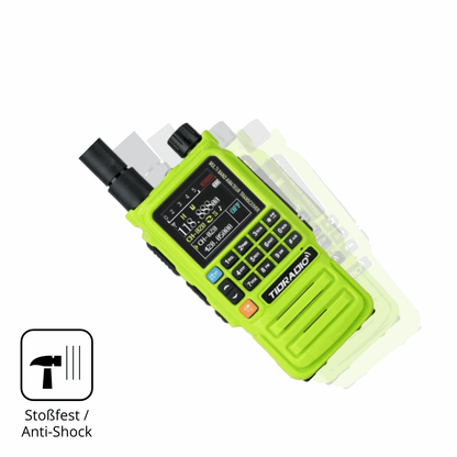 Schutz gegen Kratzer auf dem tidradioh3 plus Glas durch Schlüssel, Stöße gegen die Tischkante oder Stürze