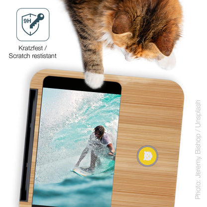 dipos Displayschutz für Tigerbox Touch / Touch Plus, transparente Oberfläche, perfekte Passform auch für die Rundungen