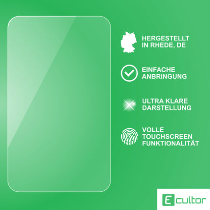 Hybridglas Displayschutzfolie passend für Thermomix TM7 inkl. Montage-Rahmen
