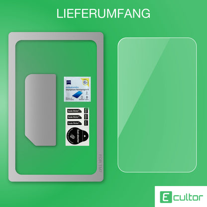 Hybridglas Displayschutzfolie passend für Thermomix TM7 inkl. Montage-Rahmen