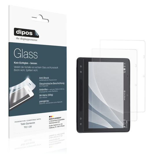 Matte Displayschutzfolie von dipos passend für Tobii Dynavox TD I-16, 9H kratzfest und blasenfrei montiert