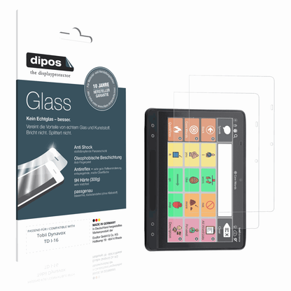 Matte Displayschutzfolie von dipos passend für Tobii Dynavox TD I-16, 9H kratzfest und blasenfrei montiert