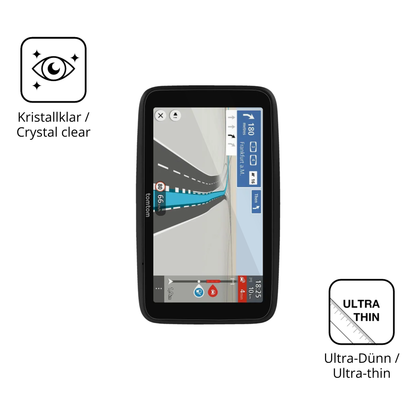 Dünne und klare Folie passend zugeschnitten für TomTom Go Essential 6 Zoll 2. Gen