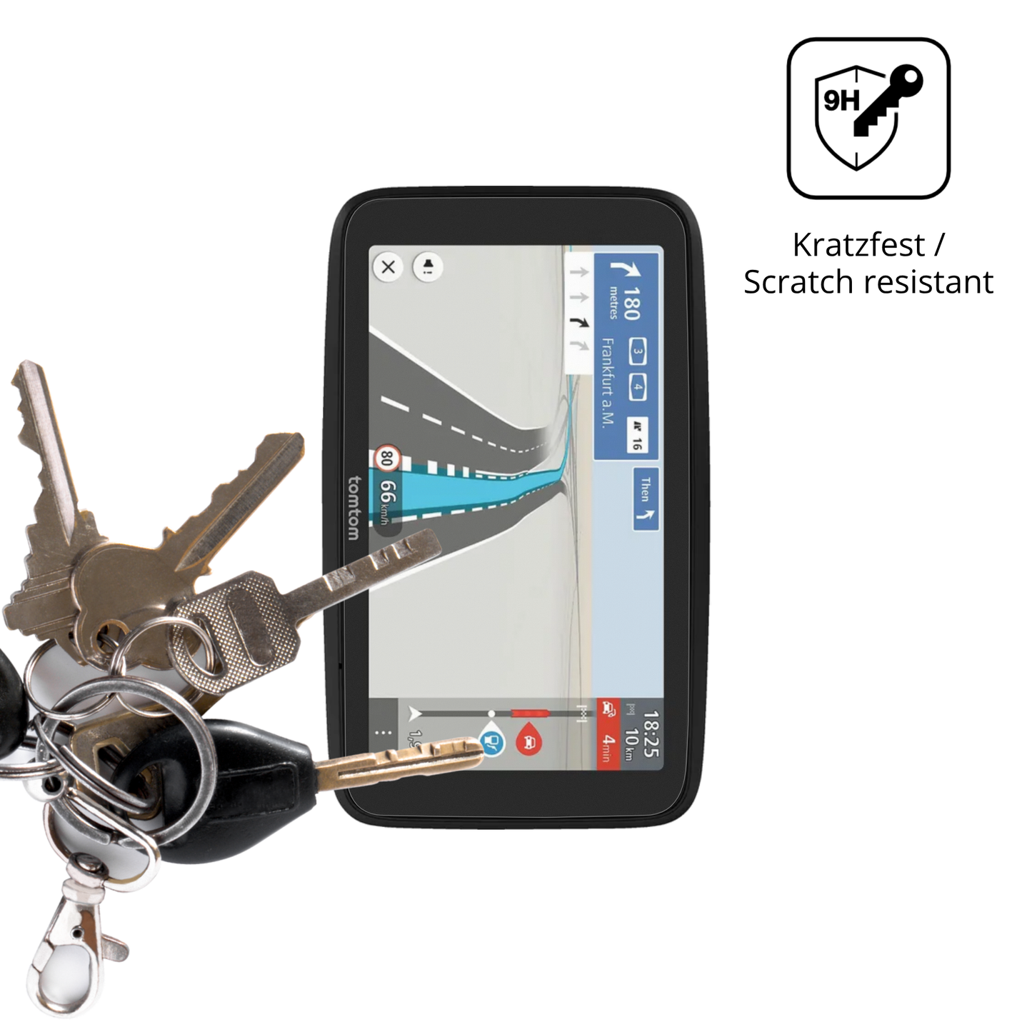 dipos Displayschutz für TomTom Go Essential 6 Zoll 2. Gen, mattierte Oberfläche, robuste Festigkeit und perfekte Passform