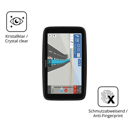Flexible TPU-Folie passend zugeschnitten für TomTom Go Essential 6 Zoll 2. Gen, vollständige Abdeckung