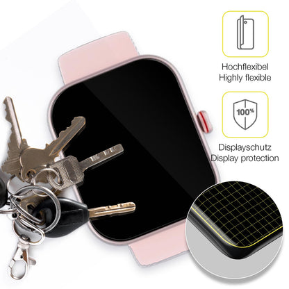 dipos Displayschutz für Toobur 1.91 Zoll Smartwatch, transparente Oberfläche, geringe Dicke und perfekte Passform