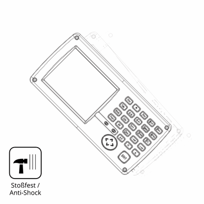 2x Screen Protector for Topcon GPT-7500 matte Flexible Glass 9H dipos