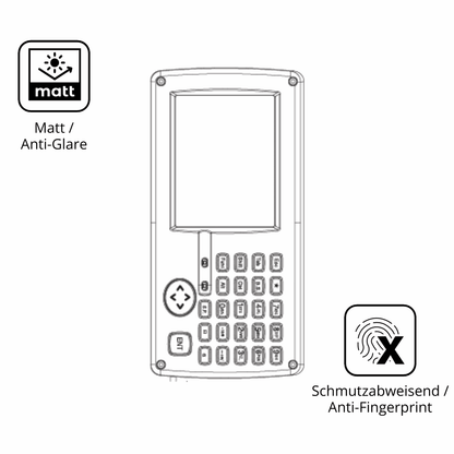 2x Screen Protector for Topcon GPT-7500 matte Flexible Glass 9H dipos