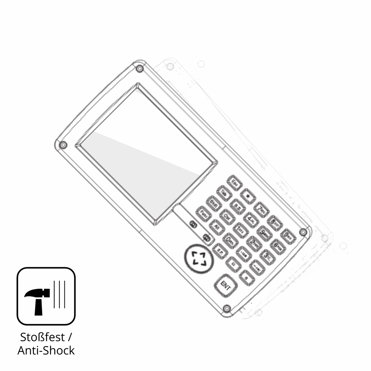 2x Screen Protector for Topcon GPT-7500 Flexible Glass 9H dipos