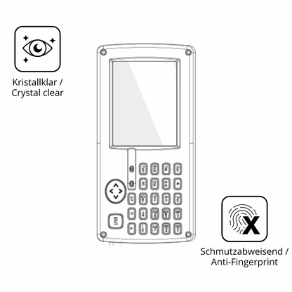 2x Screen Protector for Topcon GPT-7500 Flexible Glass 9H dipos