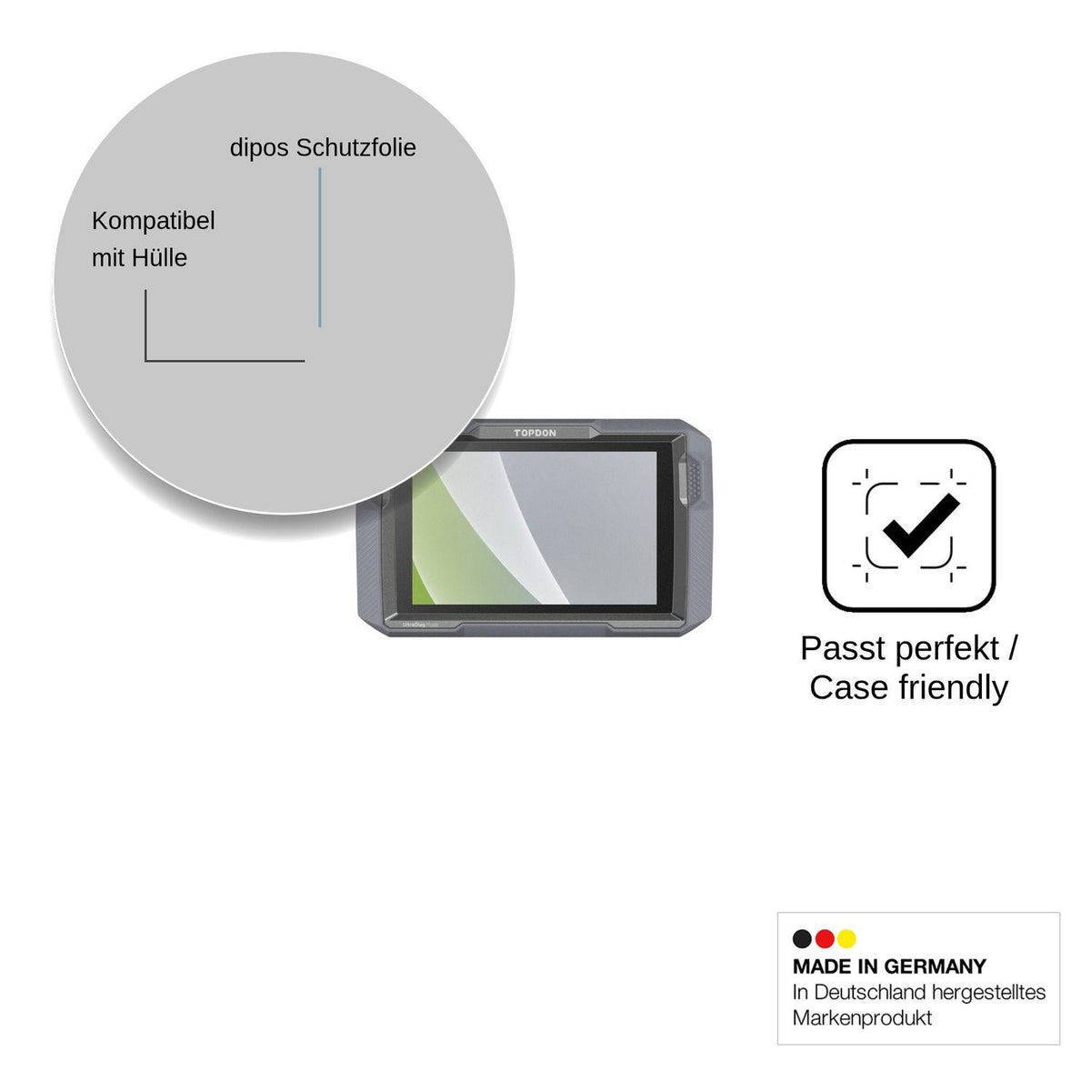 2x Screen Protector for Topdon UltraDiag Moto Protection Anti Glare dipos