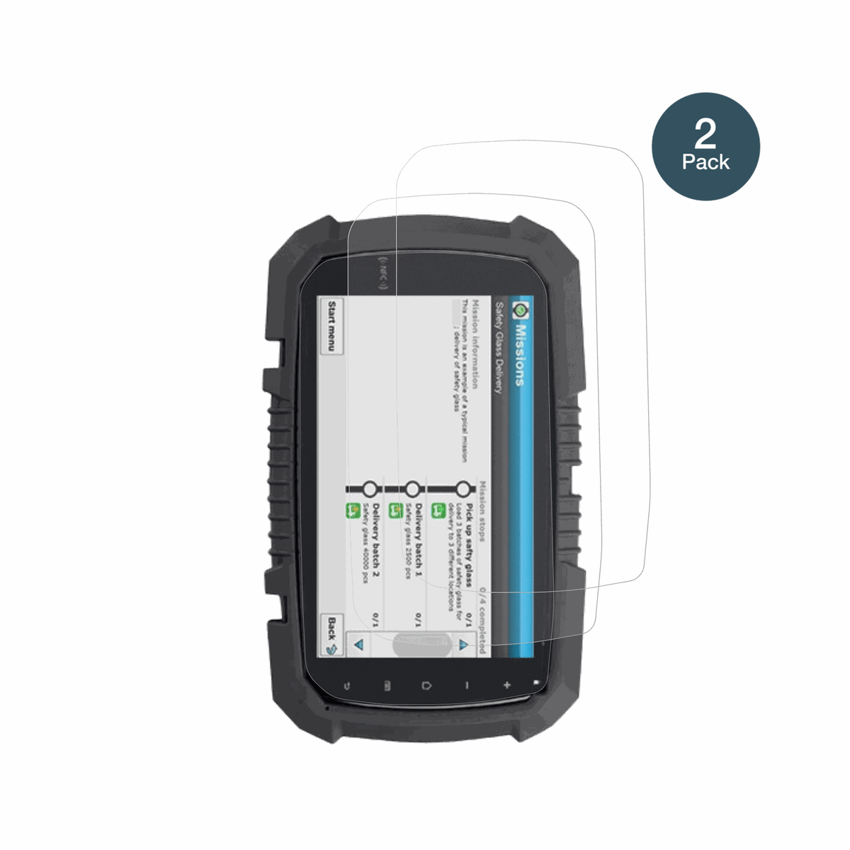2x Screen Protector for Topicon MDT765 matte Flexible Glass 9H dipos