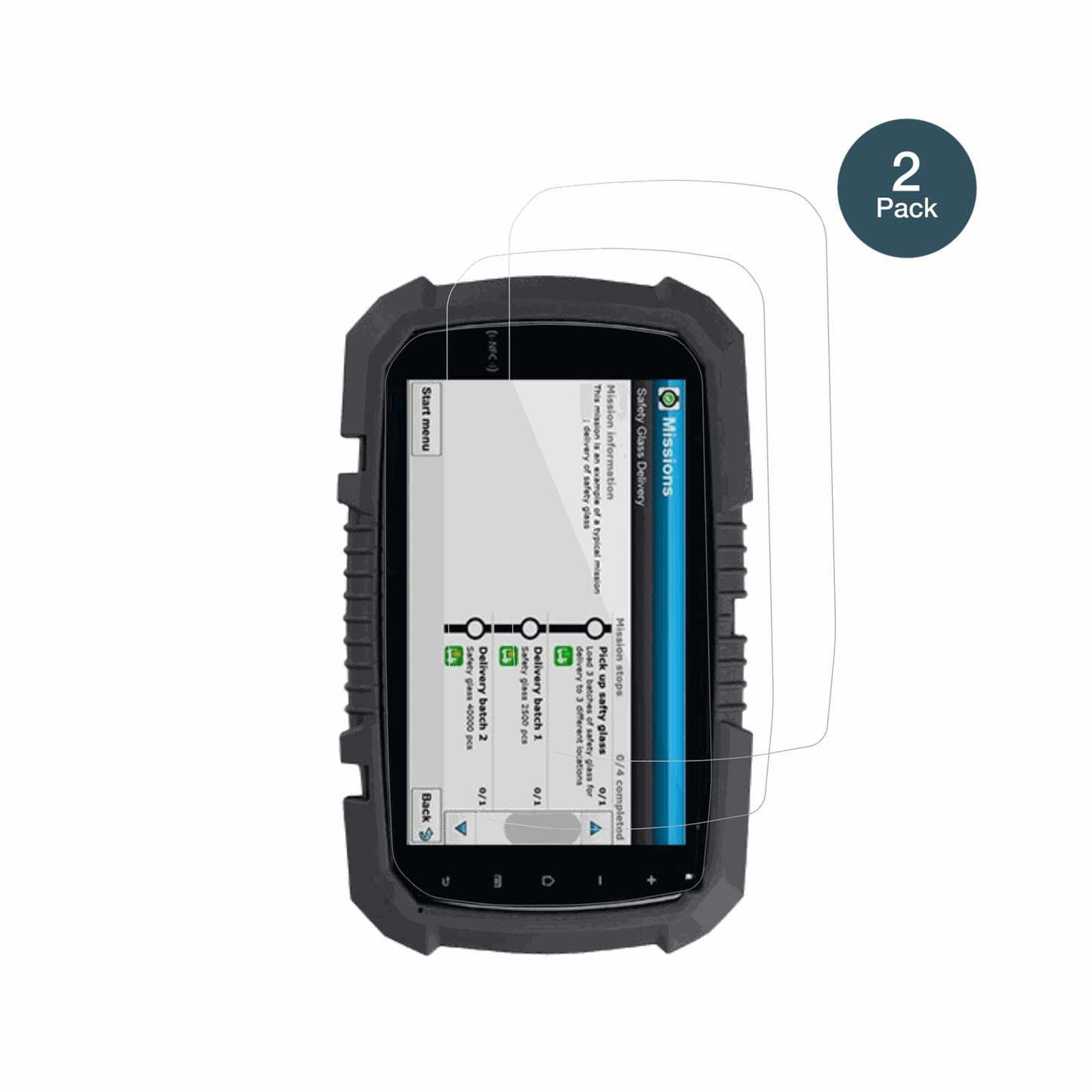 2x Screen Protector for Topicon MDT765 Flexible Glass 9H dipos