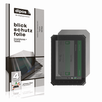 Blickschutzfolie von dipos passend für Topicon MDT864, präziser Zuschnitt und blasenfrei montiert