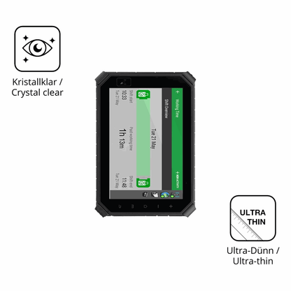 Dünne und klare Folie passend zugeschnitten für Topicon MDT864