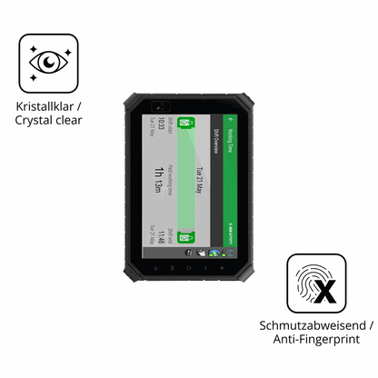 Flexible TPU-Folie passend zugeschnitten für Topicon MDT864, vollständige Abdeckung