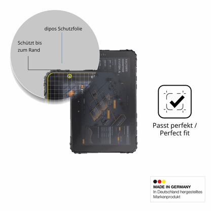 Schutz gegen Kratzer auf dem Topicon MDT880 Glas durch Schlüssel oder Ähnliches