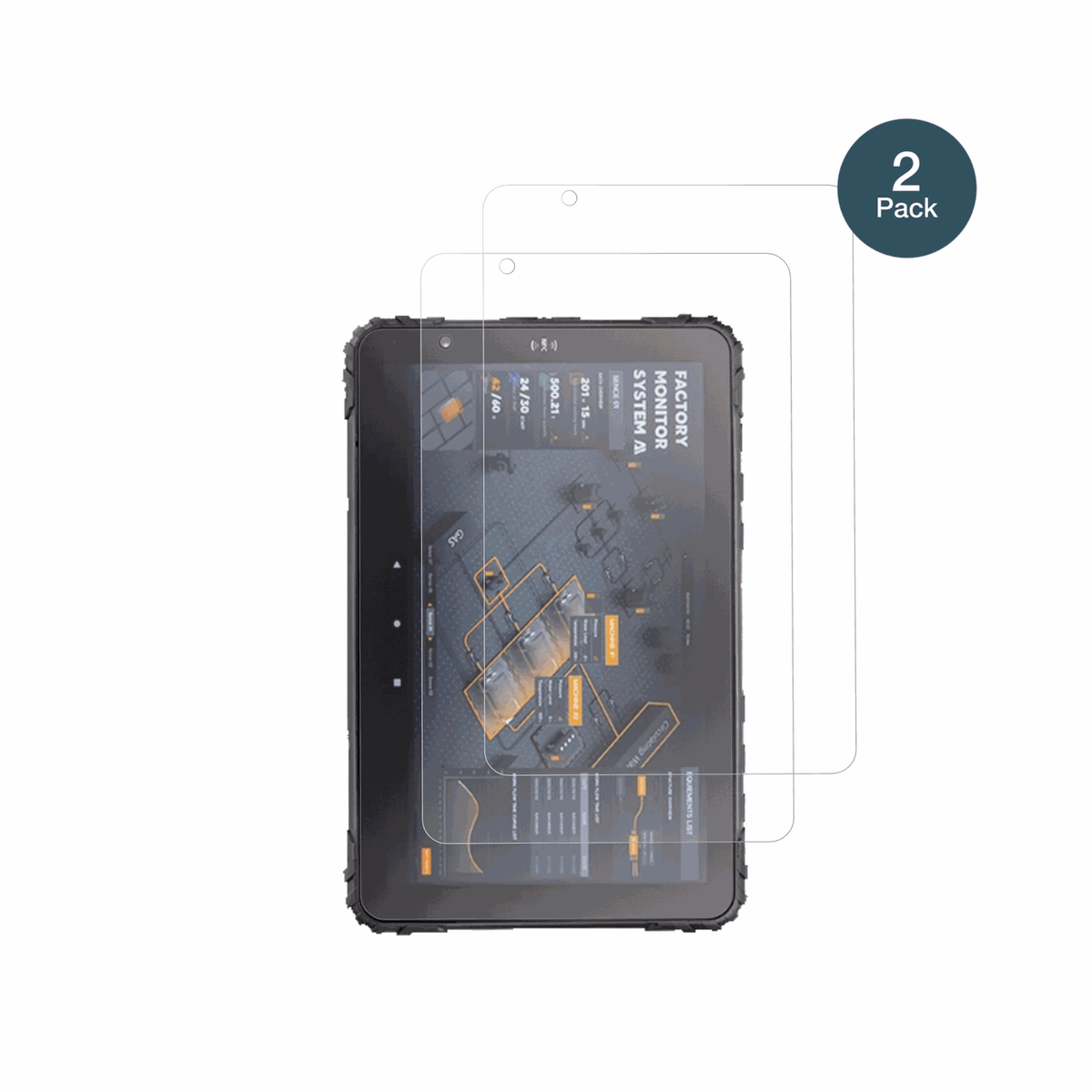 TopiconMDT880 mit aufgebrachter dipos Panzerfolie, die lästige Fingerabdrücke minimiert