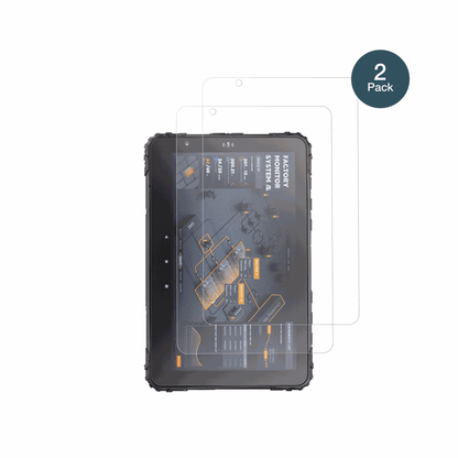 TopiconMDT880 mit aufgebrachter dipos Panzerfolie, die lästige Fingerabdrücke minimiert