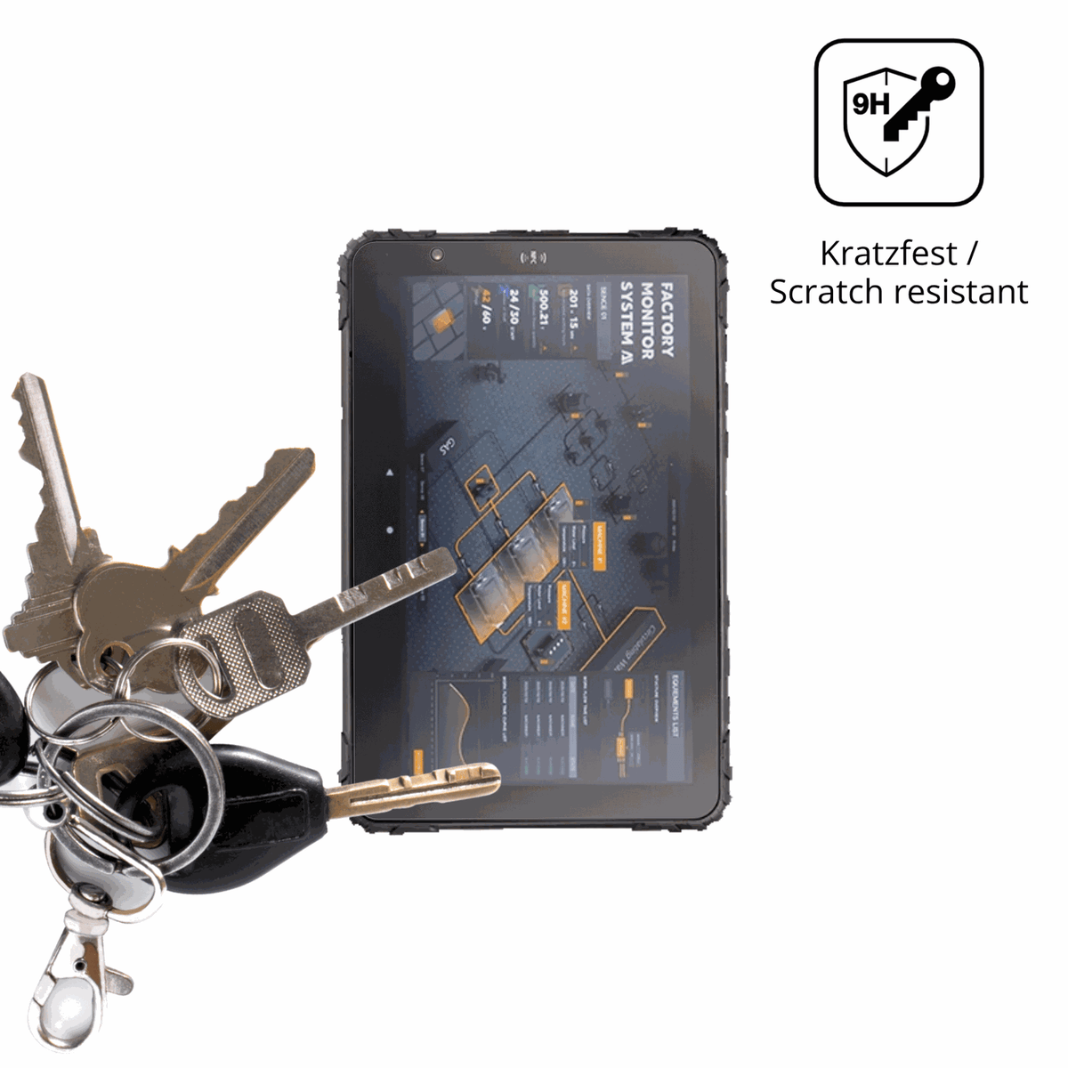 dipos Displayschutz für Topicon MDT880, mattierte Oberfläche, robuste Festigkeit und perfekte Passform