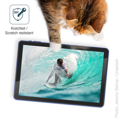 dipos Displayschutz für TopLuck Tab 10 Zoll, transparente Oberfläche, perfekte Passform auch für die Rundungen