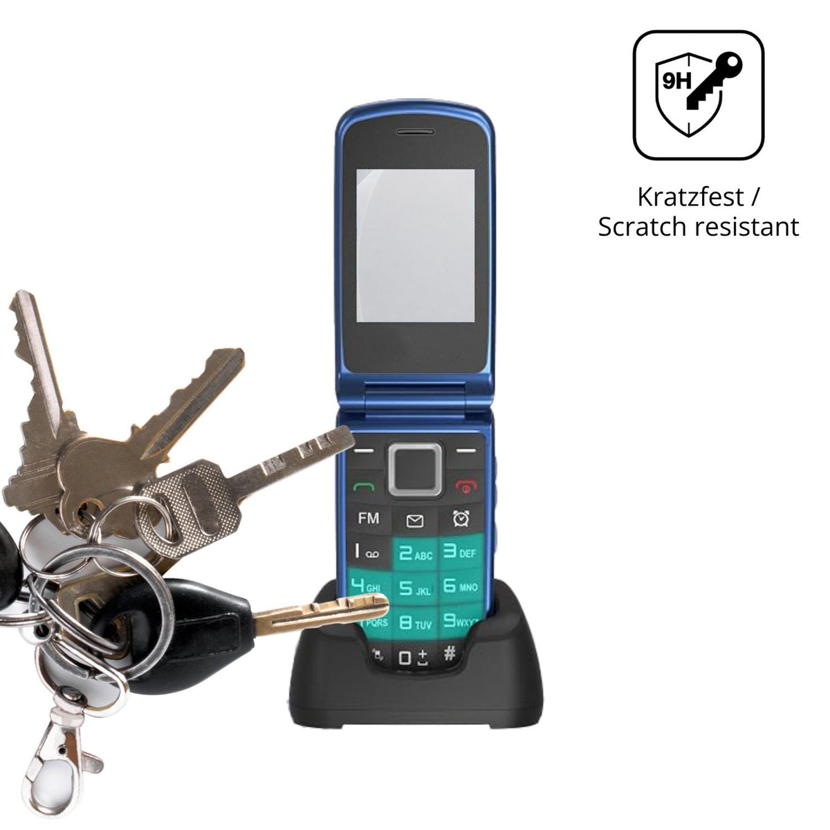 dipos Displayschutz für Tosaju T380, mattierte Oberfläche, robuste Festigkeit und perfekte Passform