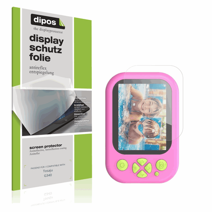 Matte Displayschutzfolie von dipos passend für Tosaju G340, präziser Zuschnitt und blasenfrei montiert