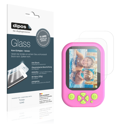 Matte Displayschutzfolie von dipos passend für Tosaju G340, 9H kratzfest und blasenfrei montiert