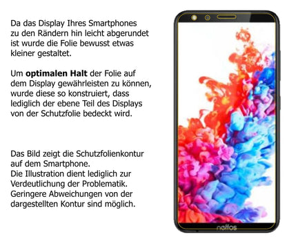 dipos Displayschutz für TP-Link Neffos C7 Lite, mattierte Oberfläche, robuste Festigkeit und perfekte Passform