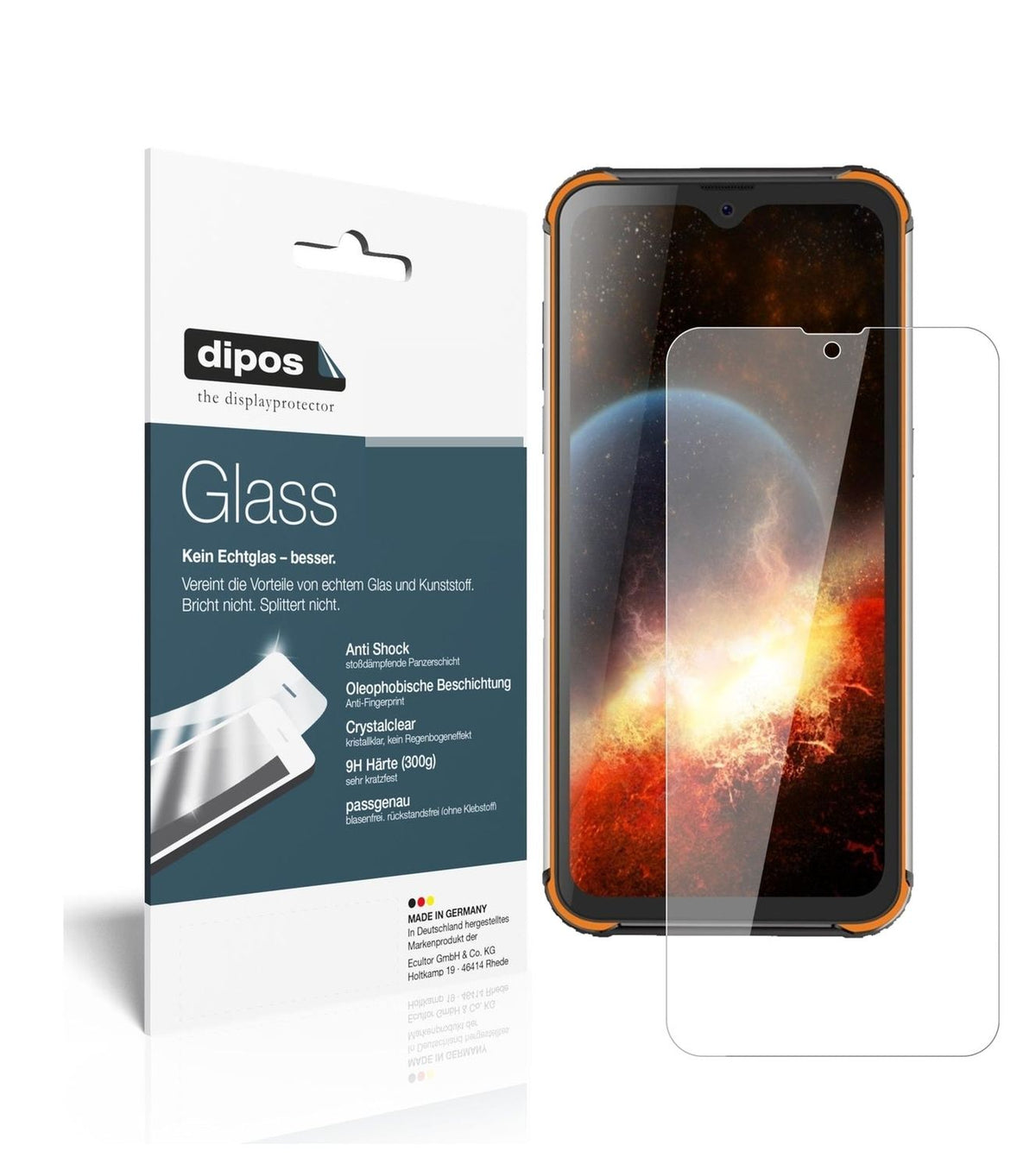 9H Clear Screen Protector for Blackview BV9800 Pro – Shatterproof, Crystal Clear | dipos