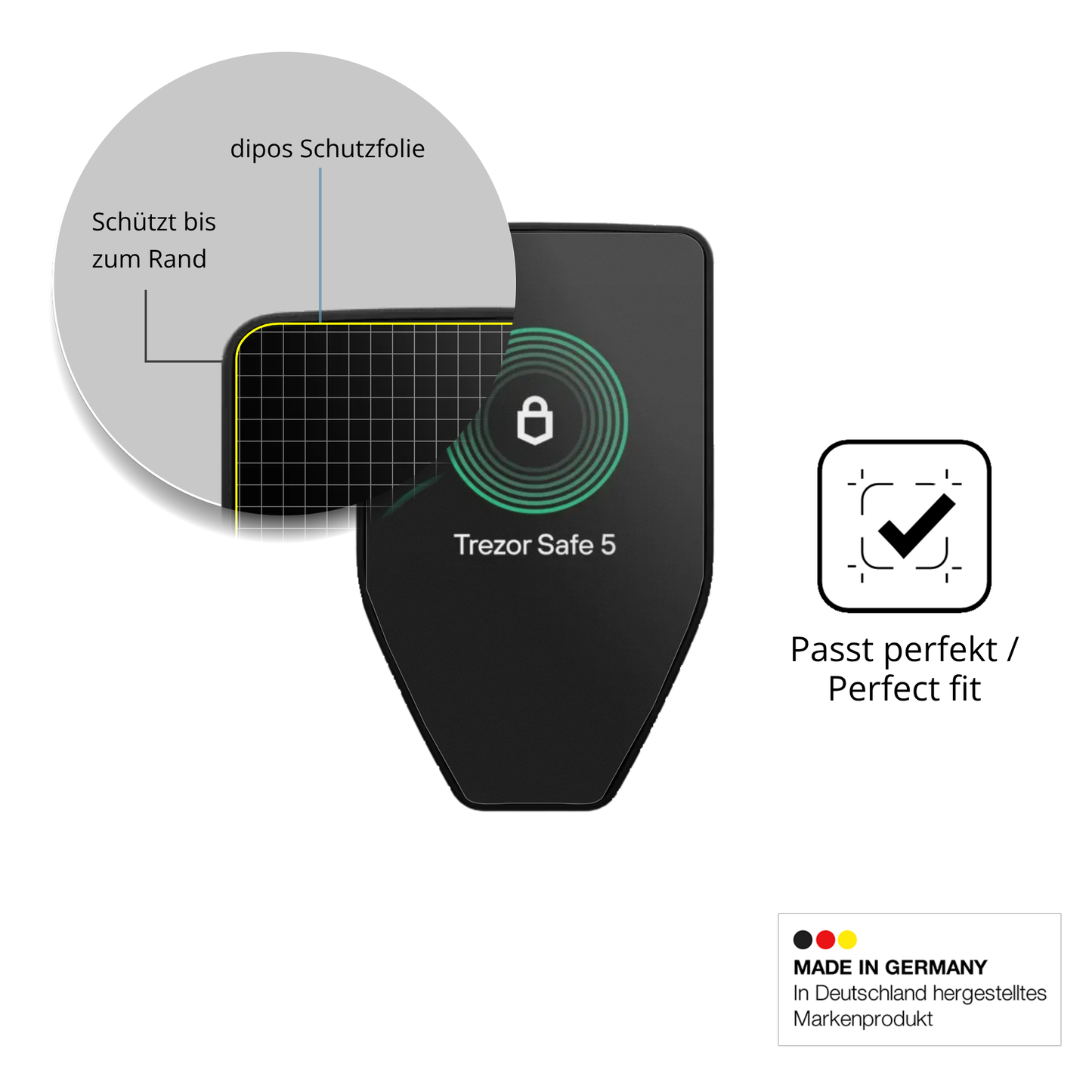 Besonders flexibler Displayschutz mit Anti-Shock-Schicht im Materialmix