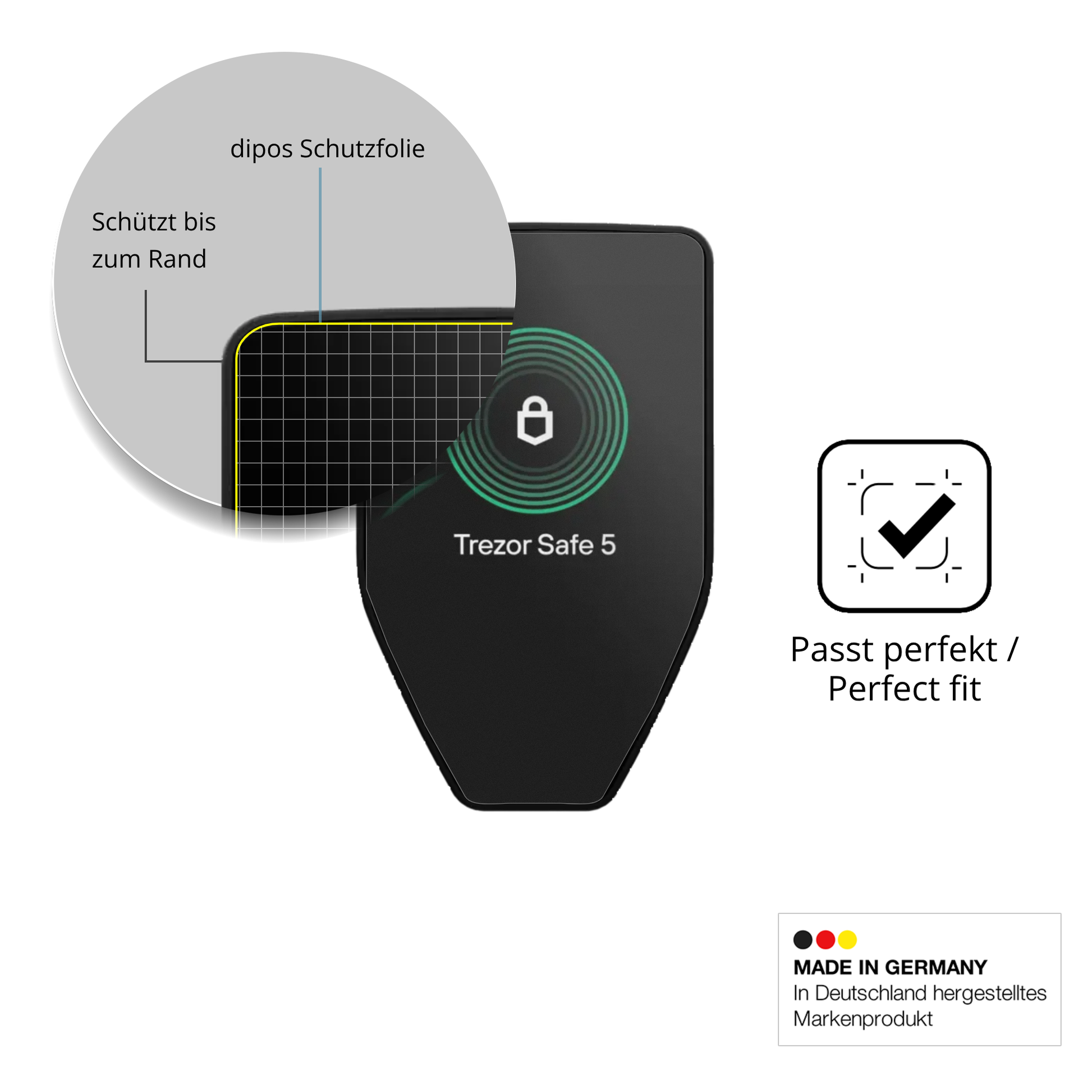 Besonders flexibler Displayschutz mit Anti-Shock-Schicht im Materialmix