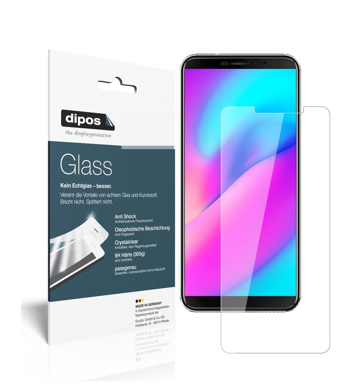 1x 9H Screen Protector for Cubot J3