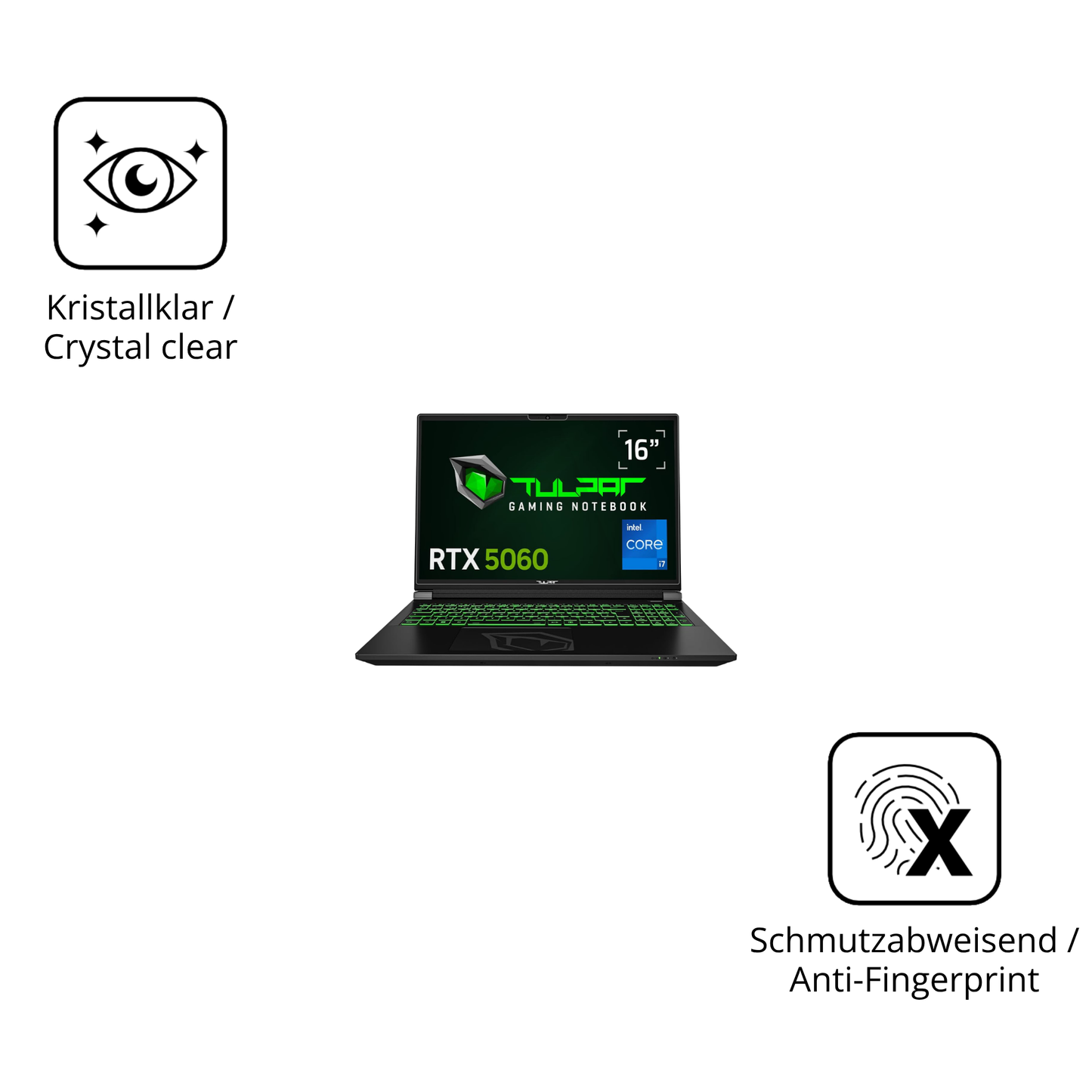 Flexible TPU-Folie passend zugeschnitten für TULPAR T6 V3.8.1 16 Zoll, vollständige Abdeckung