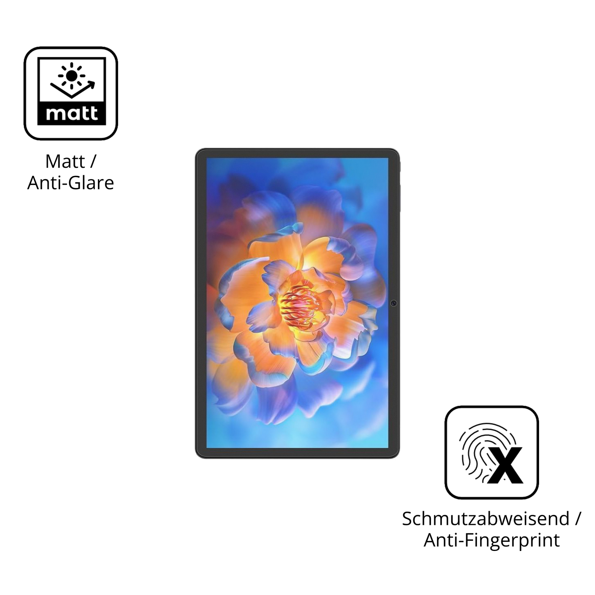 Dünne und entspiegelnde Folie passend zugeschnitten für Tuohaitime 11 Zoll