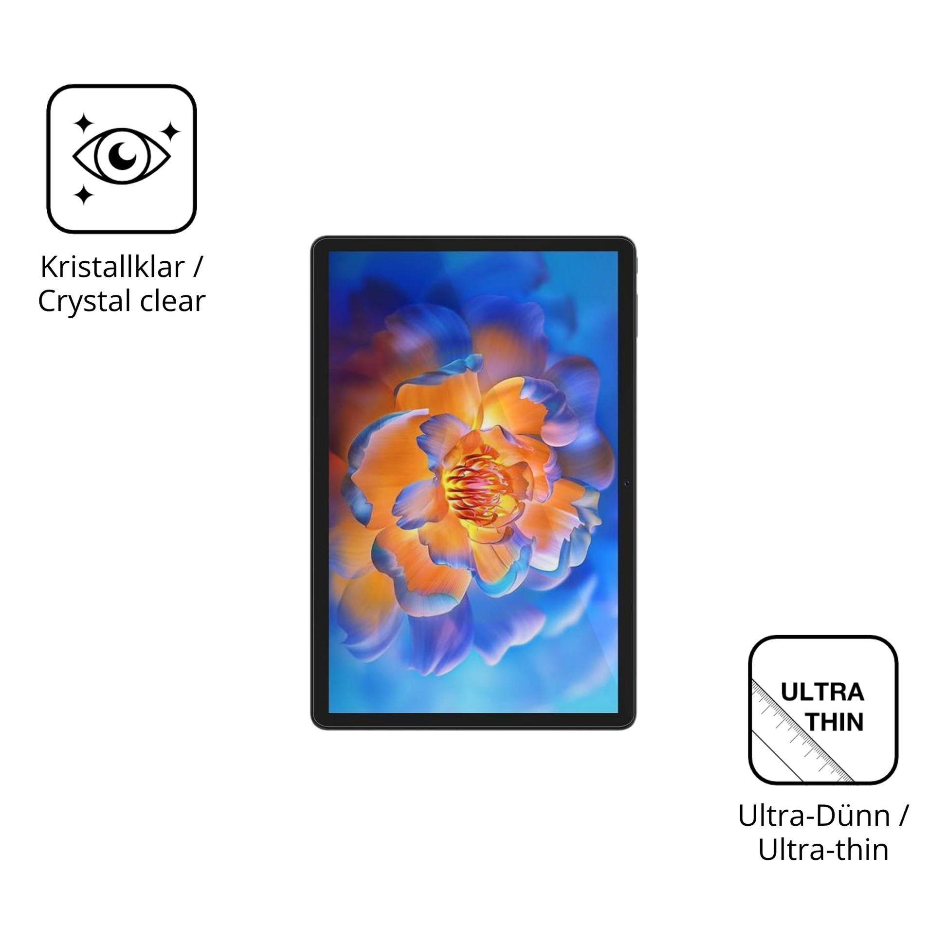 Dünne und klare Folie passend zugeschnitten für Tuohaitime 11 Zoll