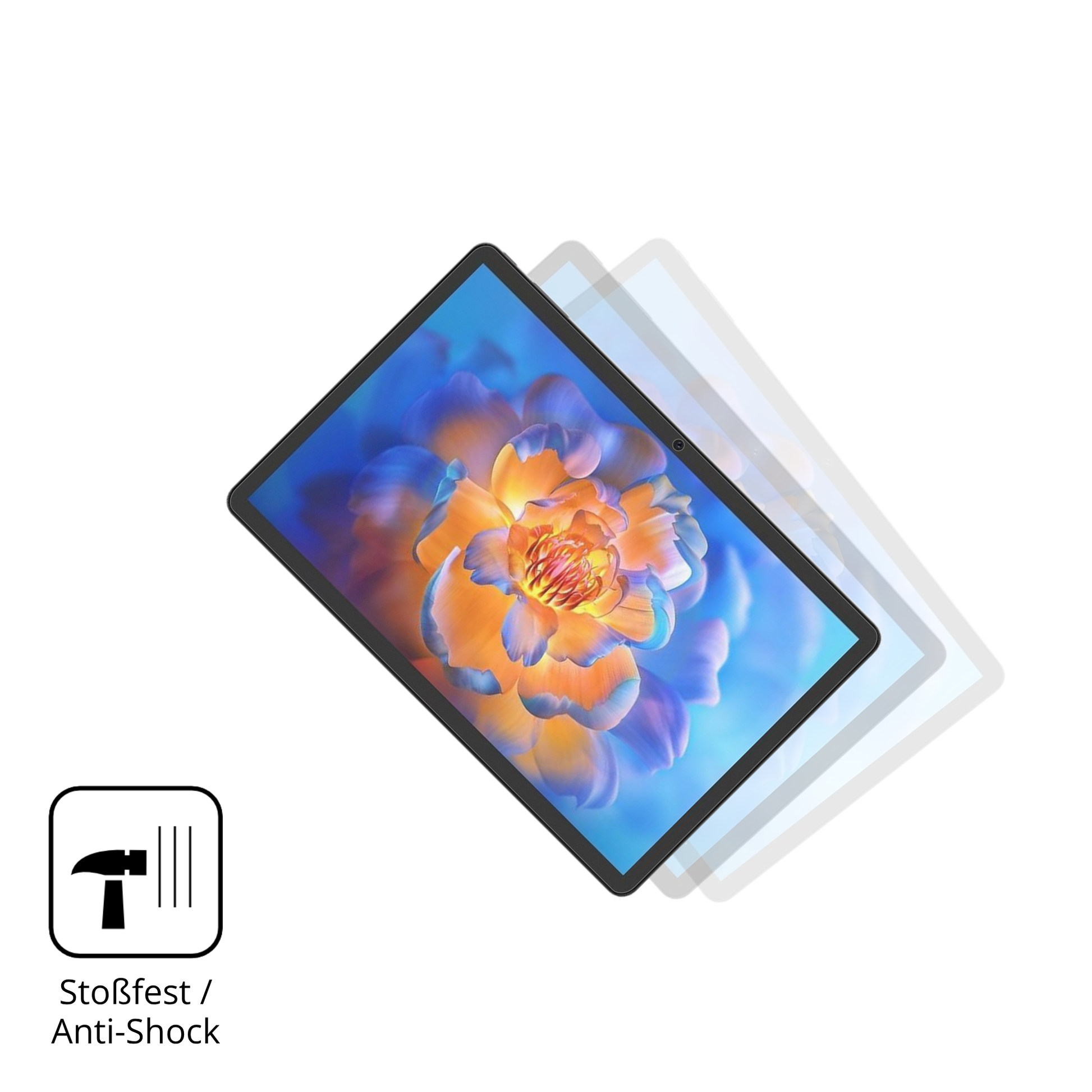 Schutz gegen Kratzer auf dem Tuohaitime 11 Zoll Glas durch Schlüssel, Stöße gegen die Tischkante oder Stürze