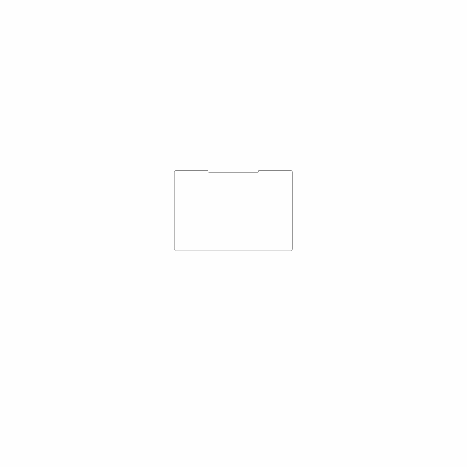 dipos Displayschutz für tuxedoinfinitybook pro 14 gen 10, mattierte Oberfläche, geringe Dicke und perfekte Passform
