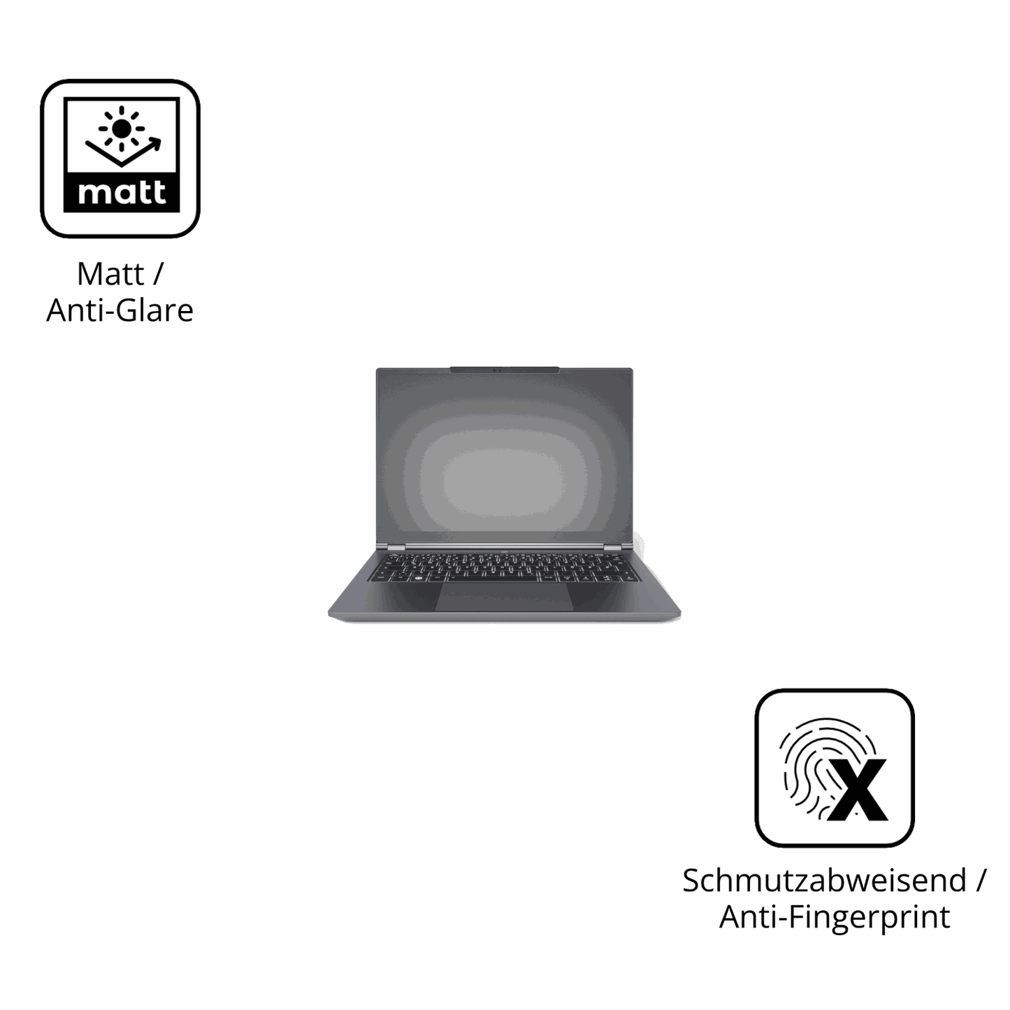 Dünne und entspiegelnde Folie passend zugeschnitten für tuxedoinfinitybook pro 14 gen 10